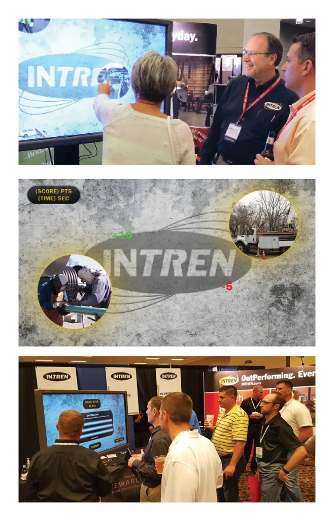 photos depicting the intren touch screen